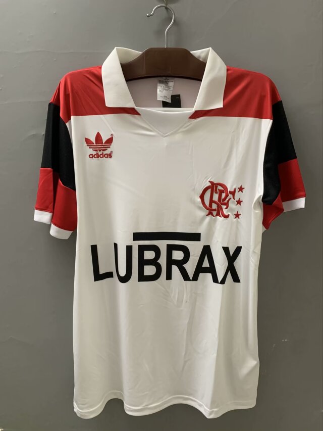 AAA Quality Flamengo 1986 Away White Soccer Jersey